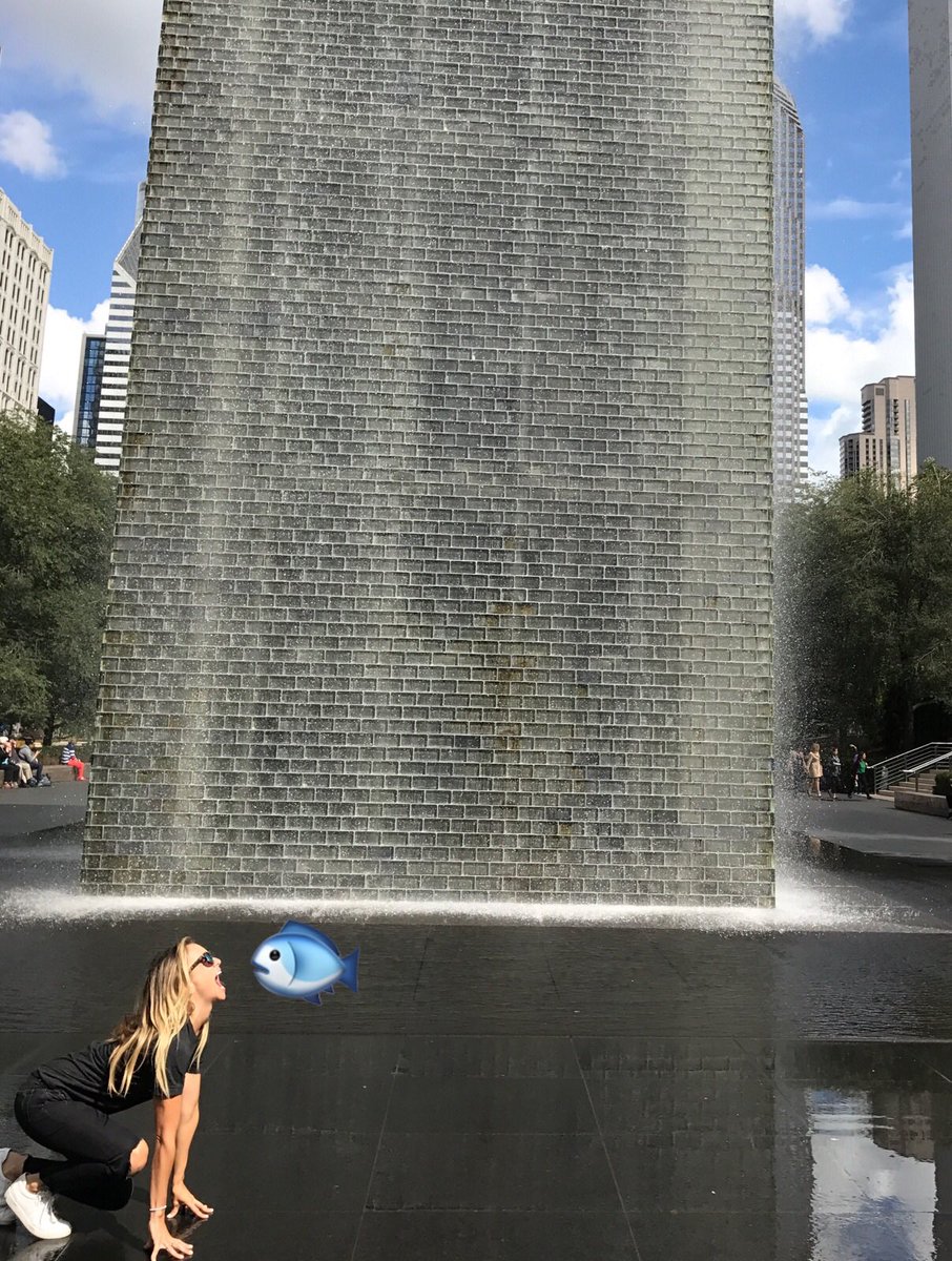stop 5: Crown Fountain <a href="/kcavery/">Casie Jordan</a> What Chicago team mascot is Julia? #RollingInTheDeepDish