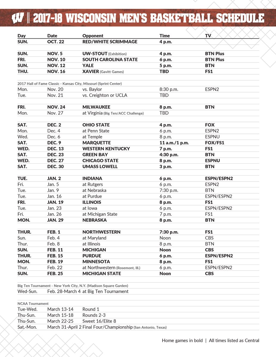 printable-badger-basketball-schedule