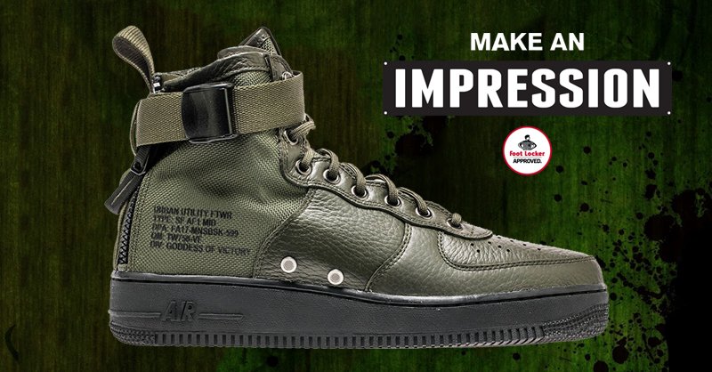 Foot Locker Canada on Twitter: "The #Nike SF-AF1 Mid "Sequoia" drops this  Saturday in stores and online. Don't sleep on this one friends  #MakeAnImpression. https://t.co/pkKGgHGf7P" / Twitter