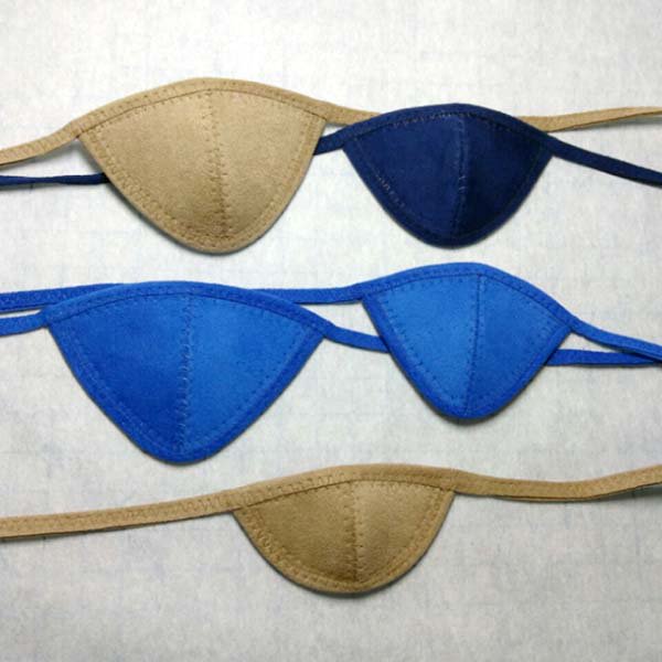 EyePatchMaker's tweet photo. New potential cup shapes: A triangle shape with 3 extra variations: soft curve, mini, and mini soft curve, and a slim shape. Thoughts? https://t.co/1wo890pQ74