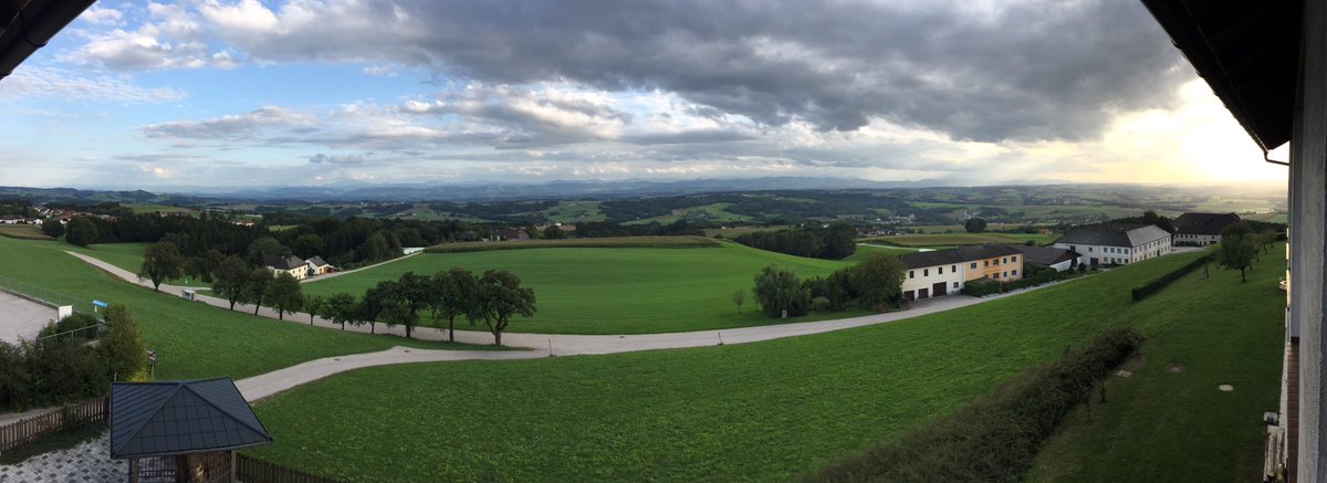The view from my hotel room in Austria