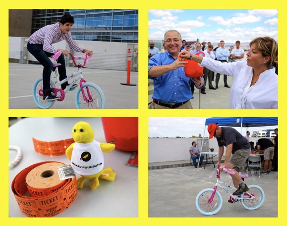 It's #TBT. I have <a href="/Avaya/">Avaya</a>'s mini bike race on my mind, our yearly fundraiser for the @CanaryFound. This year's mini race takes place today!