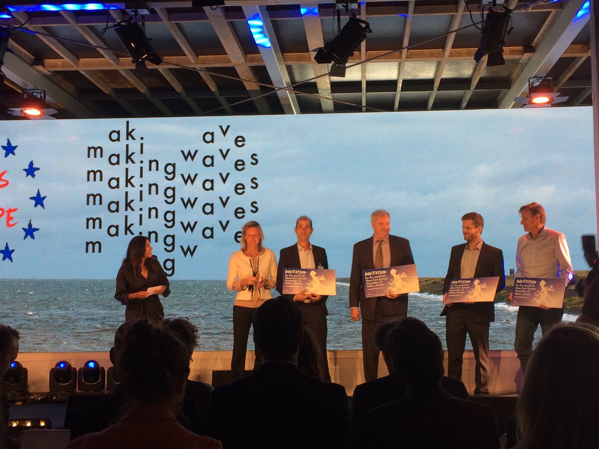 Ook gefeliciteerd aan de 4 runners-up met ticket naar Tallinn! #trots <a href="/aQysta/">aQysta</a> <a href="/Villagepump700/">Joost de Waard</a> #SlowMill <a href="/BlueriseBV/">Bluerise</a> #makingwavesNL