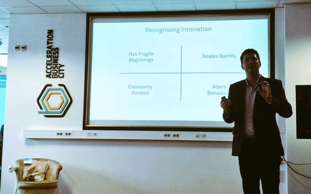 cchiaralux's tweet photo. Andy Baynes founder of @nest explains how to recognise #innovation at cee #unicredit #abcaccelerator #scaling #reiterating new #behaviours https://t.co/epc14UMka8