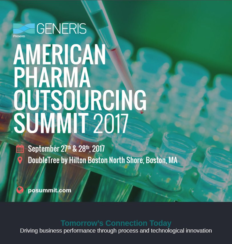 Generis_Pharma's tweet image. It's your LAST CHANCE to get tickets to attend the 2017 American Pharma Outsourcing Summit. For more info visit posummit.com!