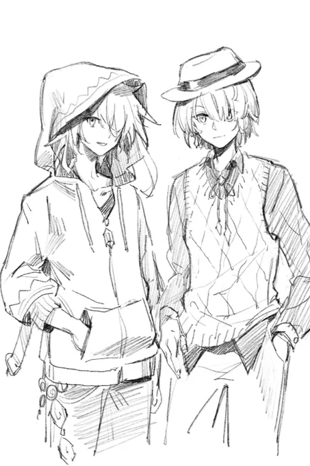適当に......
#メルストキャラ私服妄想 