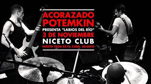 PotemkinOficial's tweet photo. Nuestro tercer disco se llama "Labios del río" y lo presentamos el 3 de noviembre en @NicetoClub -> https://t.co/JoGzPoJMVO https://t.co/bFVUb1kaiz