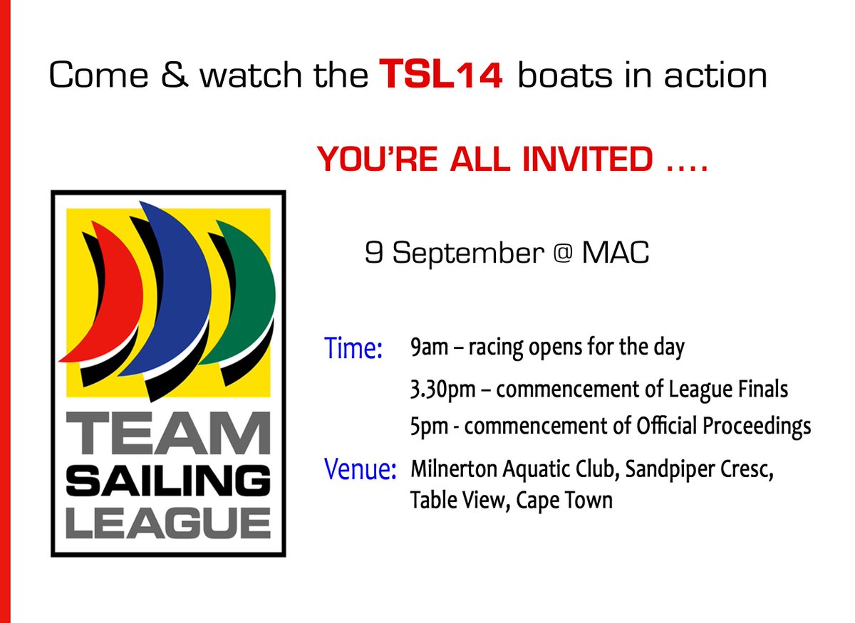 SailingRSA's tweet photo. the Team Sailing League (TSL) - creating the potential to bring huge numbers of people into the sport of sailing in South Africa https://t.co/yZVB3hOwpA