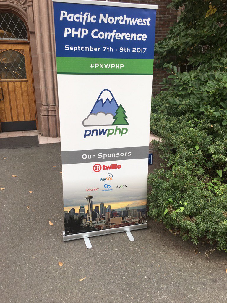 stoker's tweet image. #pnwphp #MySQL is proud to again sponsor this conference