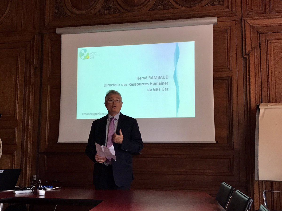 GRDF's tweet photo. Événement de lancement du #MOOCExperienceGaz en présence des DRH de @GRDF @GRTgaz @Elengy @StorengyEngie. Déjà 3000 inscrits! #MOOC #Énergie https://t.co/v4UR6JAstZ