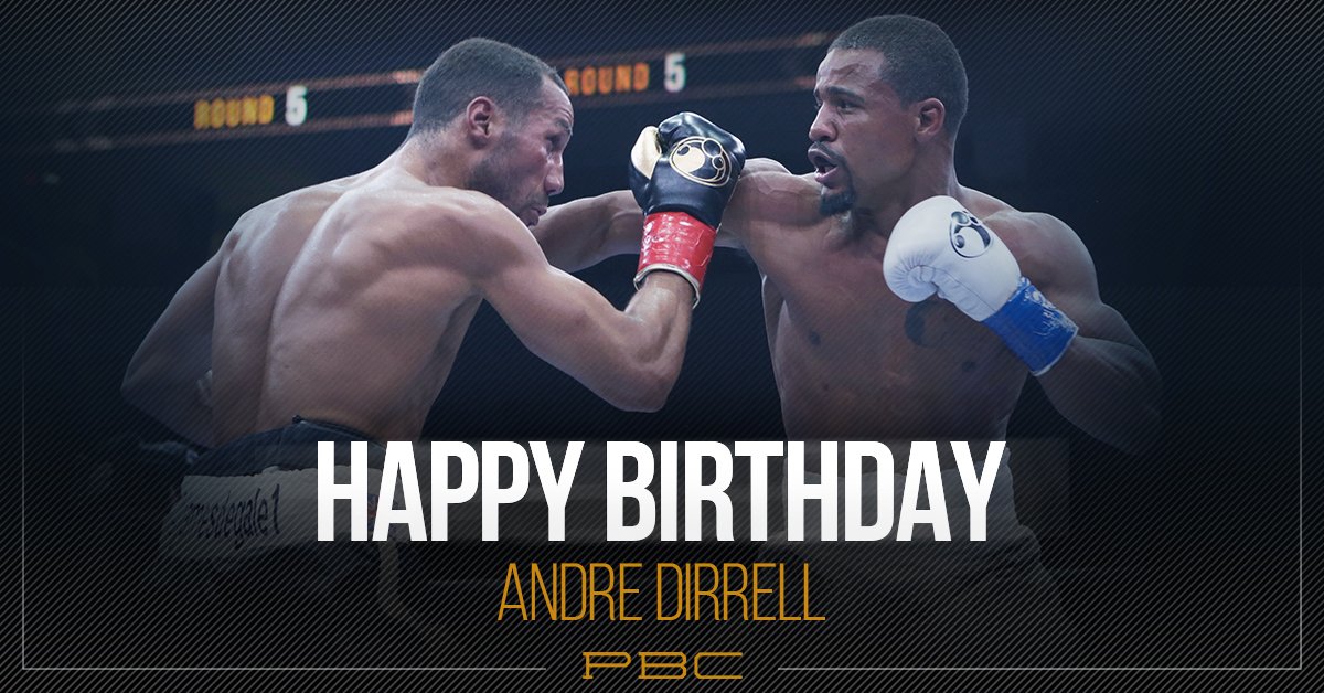 LIKE & to wish 168-pound title contender Andre Dirrell a Happy Birthday!  