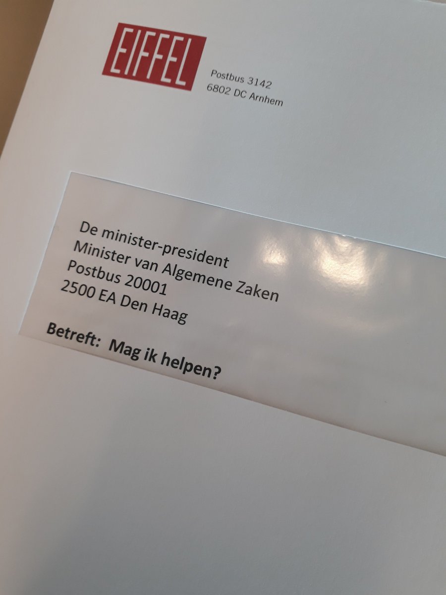 Vandaag mijn 1ste brief aan <a href="/MinPres/">Rob Jetten</a>/ <a href="/markrutte/">Mark Rutte</a> verzonden nav de kamerbrief van <a href="/RPlasterk/">Ronald Plasterk</a> over stemprinter/stemmenteller. Wordt vervolgd!