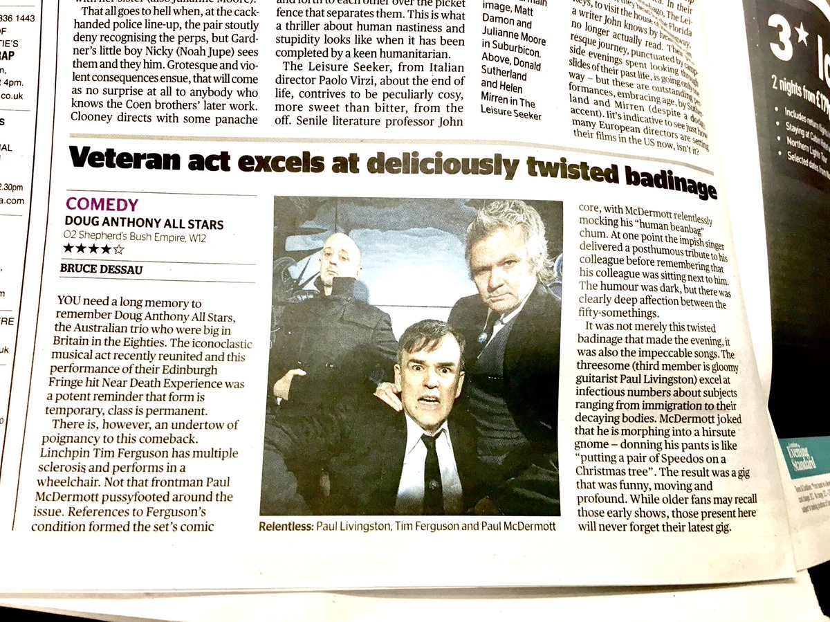 RealTimFerguson's tweet image. I like being a Veteran.
30 years of fighting audiences.
Face it, youth is crap.
No money, no influence, no brains.
Tick Tock suits me fine 😃