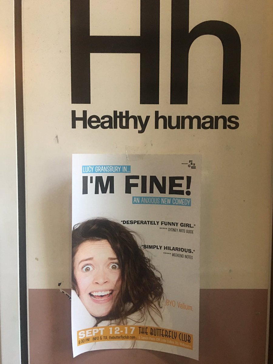 <a href="/LucyGransbury/">Lucy Gransbury</a> I stopped for a coffee at Degraves and saw you poster, very well placed!