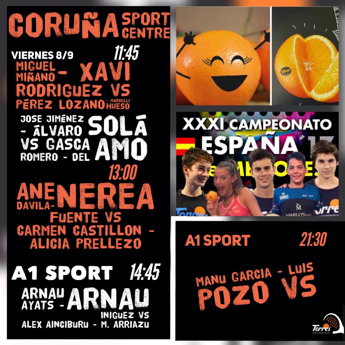 Torres Team en el #CEMenores <a href="/padelfederacion/">Federación Española de Pádel</a> @TorresNaranjas