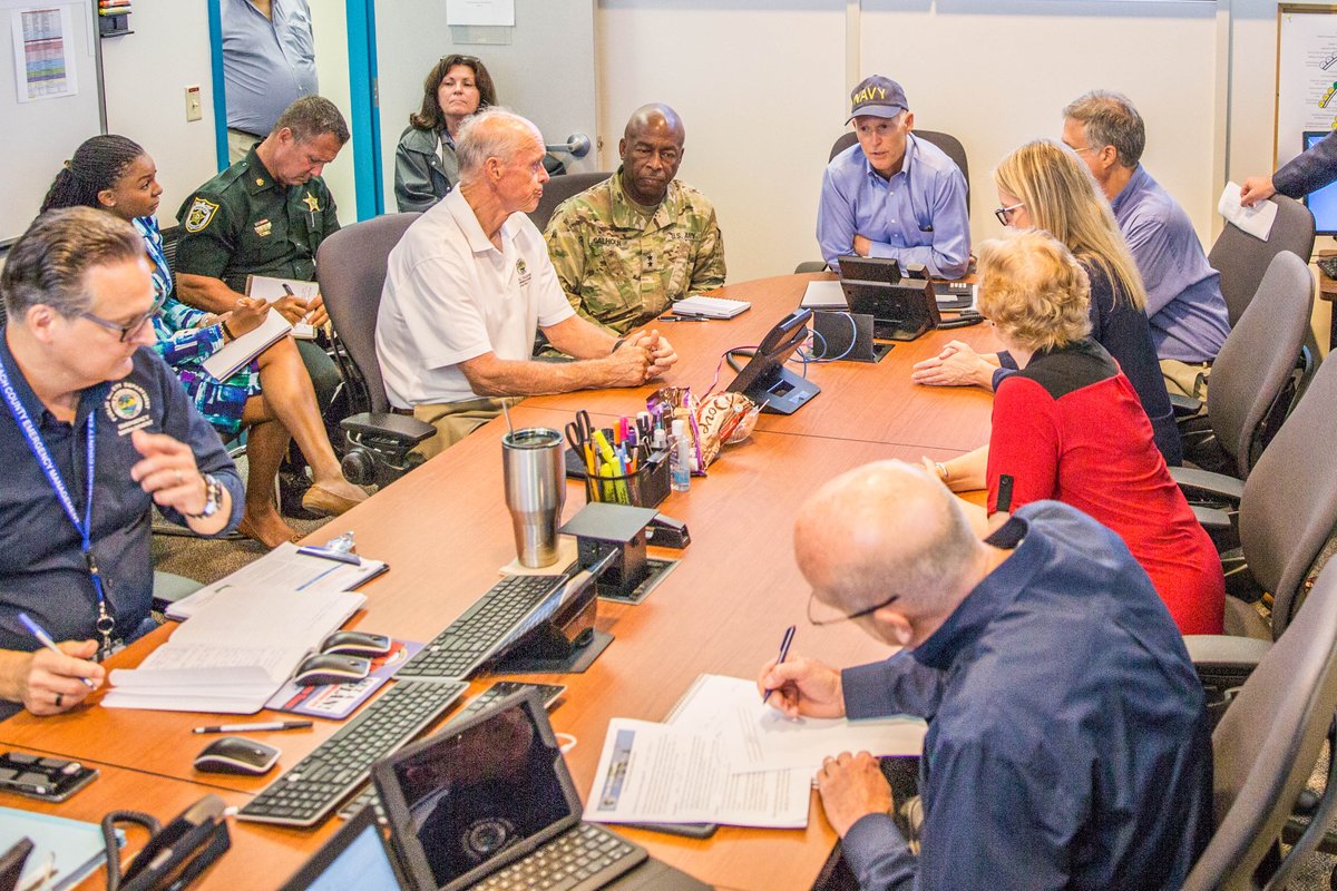 SenRickScott's tweet image. I’m traveling to communities across FL to discuss #HurricaneIrma preparedness. Next stop: Jacksonville EOC to provide an update at 2:45pm.