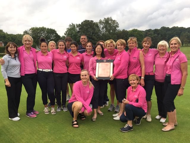 StokePark's tweet photo. Many congratulations to our incredible Ladies Team, who are celebrating a record-breaking fifth successive win at the Bucks Shield! ⛳ https://t.co/4aevBWyvIP