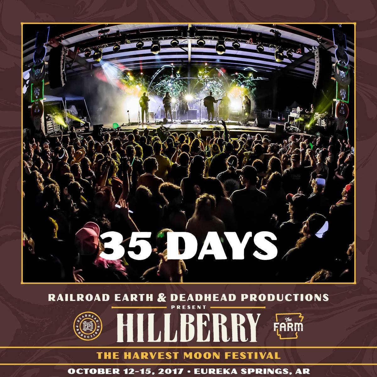 DeadHProduction's tweet photo. Getting closer and closer! Only 35 days away now! We can't wait to see y'all at the Farm for #Hillberry2017

Photo Credit: @PhilClarkin https://t.co/WJHszAMcl6