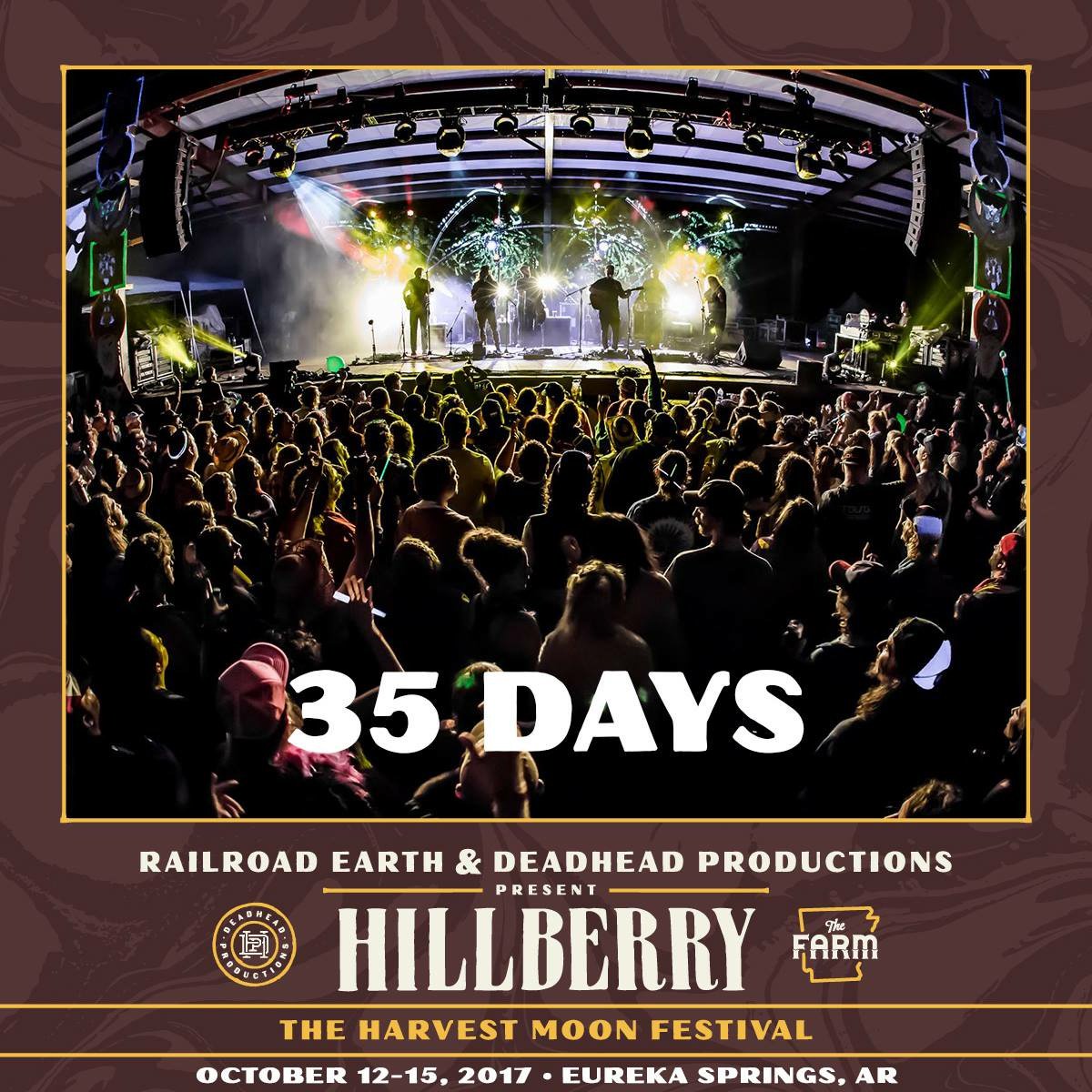 Getting closer and closer! Only 35 days away now! We can't wait to see y'all at the Farm for #Hillberry2017 Photo Credit: @PhilClarkin