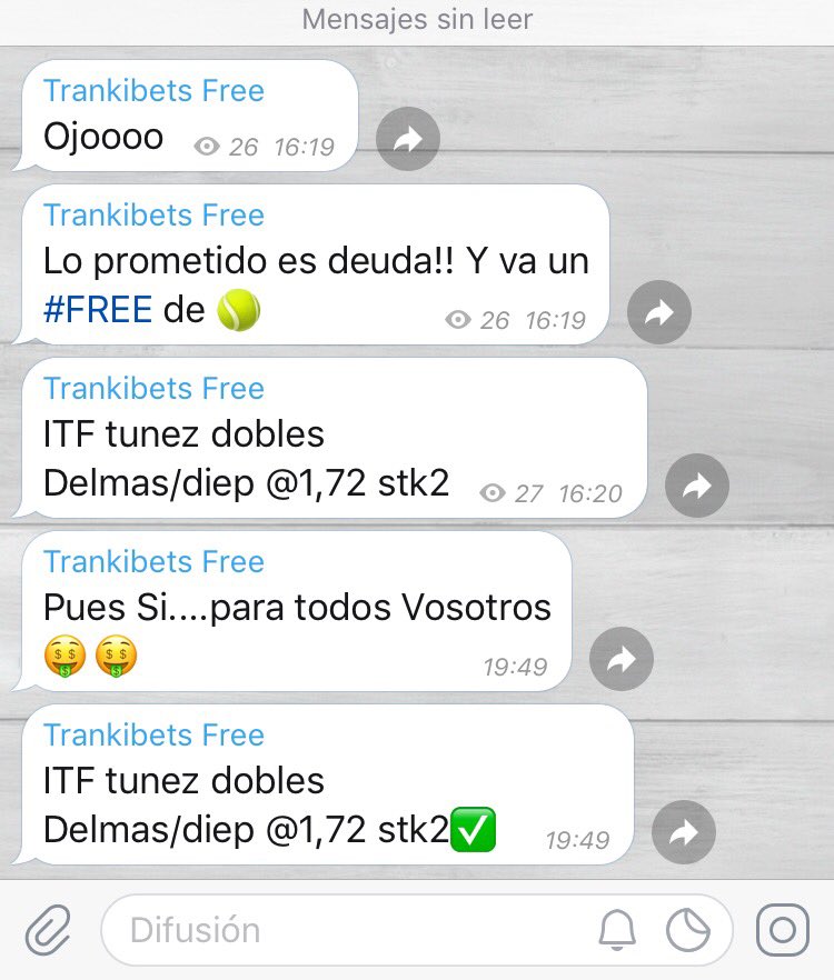 trankibets's tweet photo. Hoy Llegó un Nuevo ✅ en Nuestro Canal de Telegram ⬇️⬇️ Aún No estas Dentro??...🙈🤑🙈 https://t.co/jZ3QvIONe8