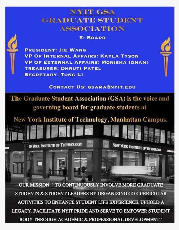 NYITGSAMA's tweet photo. The 2017-2018 school year is here and GSA could not be more excited about it with the New Eboard #nyitdidthat #graduatestudentassociation https://t.co/HHRiXnlSoE