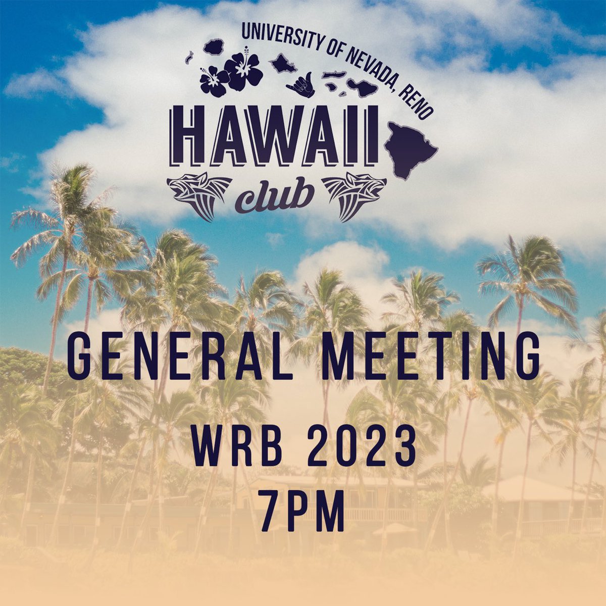Join us tonight for our first meeting of the year in William Raggio Room 2023 at 7pm! #NVohana