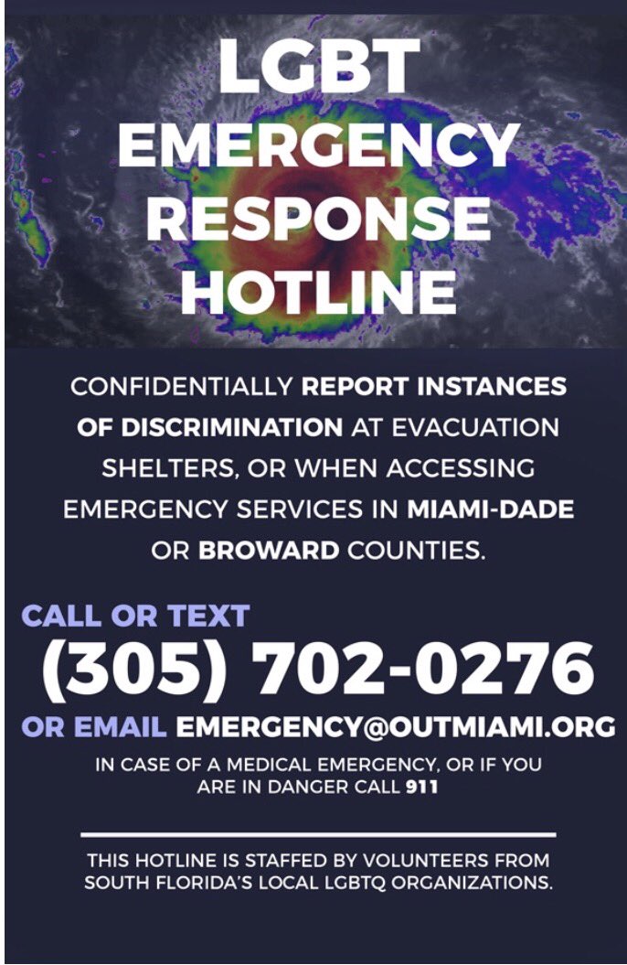 With Irma coming to FL, we all need to be safe. Call below for info if needed! Wishing everyone the best from LEAGUE of Greater FL 🌈