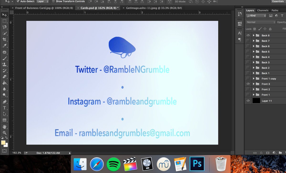 RambleNGrumble's tweet photo. Business Card DONE!! There were many designs, and many time I was told off!!!! - G https://t.co/6nAaXua6ah