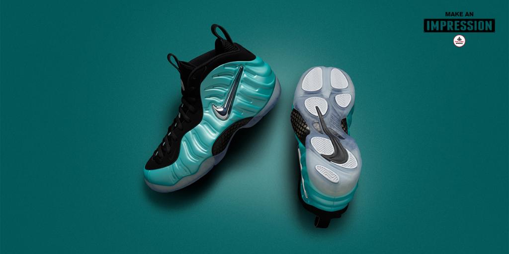 island green foamposites footlocker