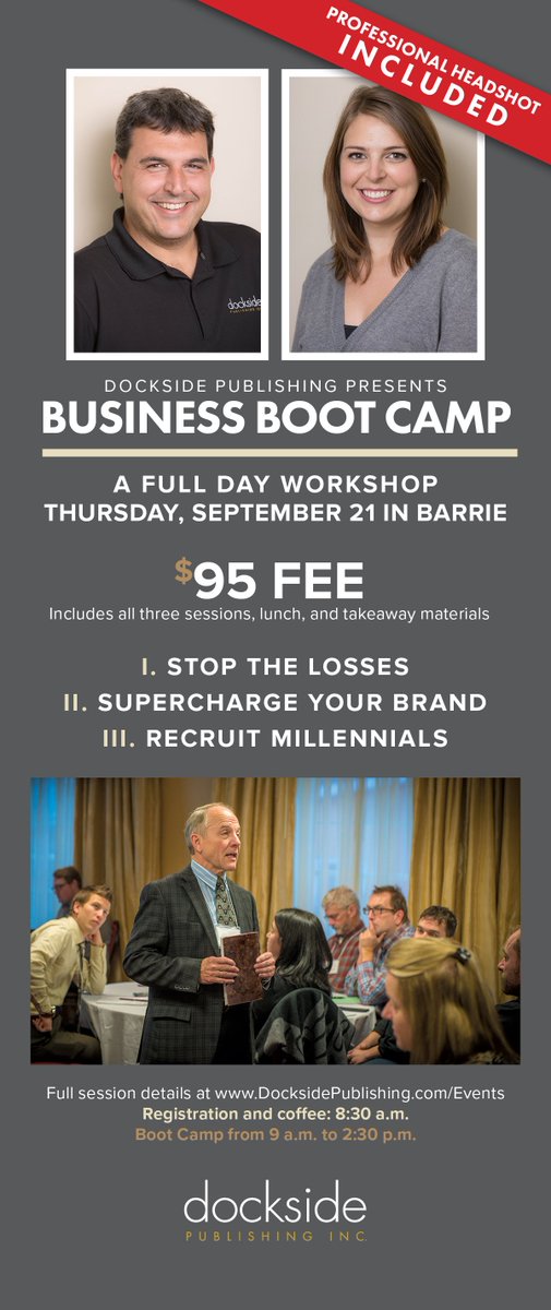 Every business owner should have a professional head shot. Get yours for free, along with some amazing teaching on Sept 21.