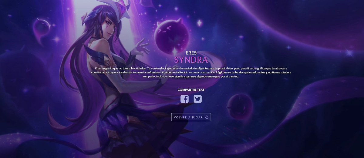 ¡Soy Syndra #GuardianaDeLasEstrellas! 
Descubre qué estrella se alinea contigo: euw.leagueoflegends.com/es/featured/ev…
