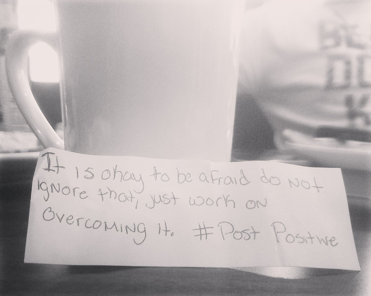 thinkflowso's tweet photo. It is okay to be afraid sometimes. #PostPositive https://t.co/E4MFEVx1ET