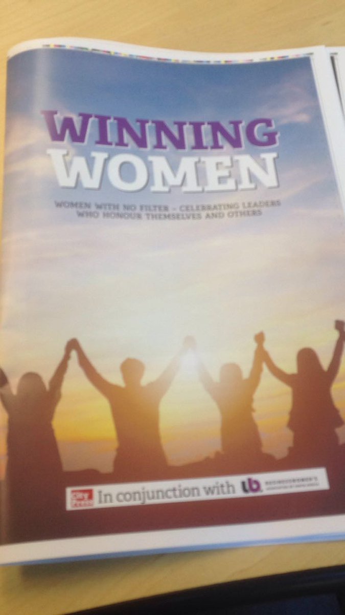 City_Press's tweet photo. @scribblingal RT @scribblingal: #BWOYA2017 - read all about the finalists in Sunday's @City_Press in the Winning Women magazine https://t.co/Ifp72UQC0m