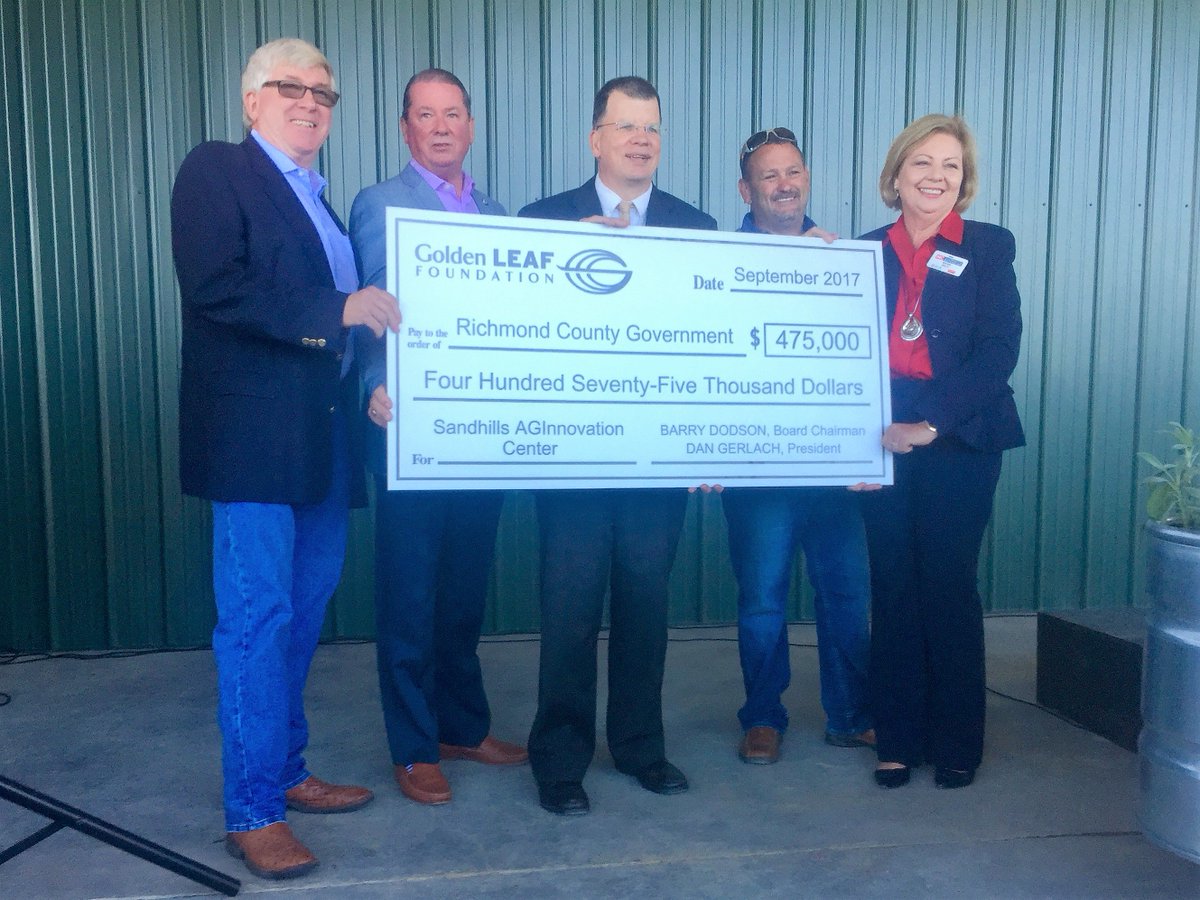 rcoecodev's tweet photo. Thank-you @NCgoldenLEAF @rcoecodev , Moore County &amp; local farmers for the support making the Sandhills AgInnovation Center a reality! https://t.co/Joc2lkAYKc