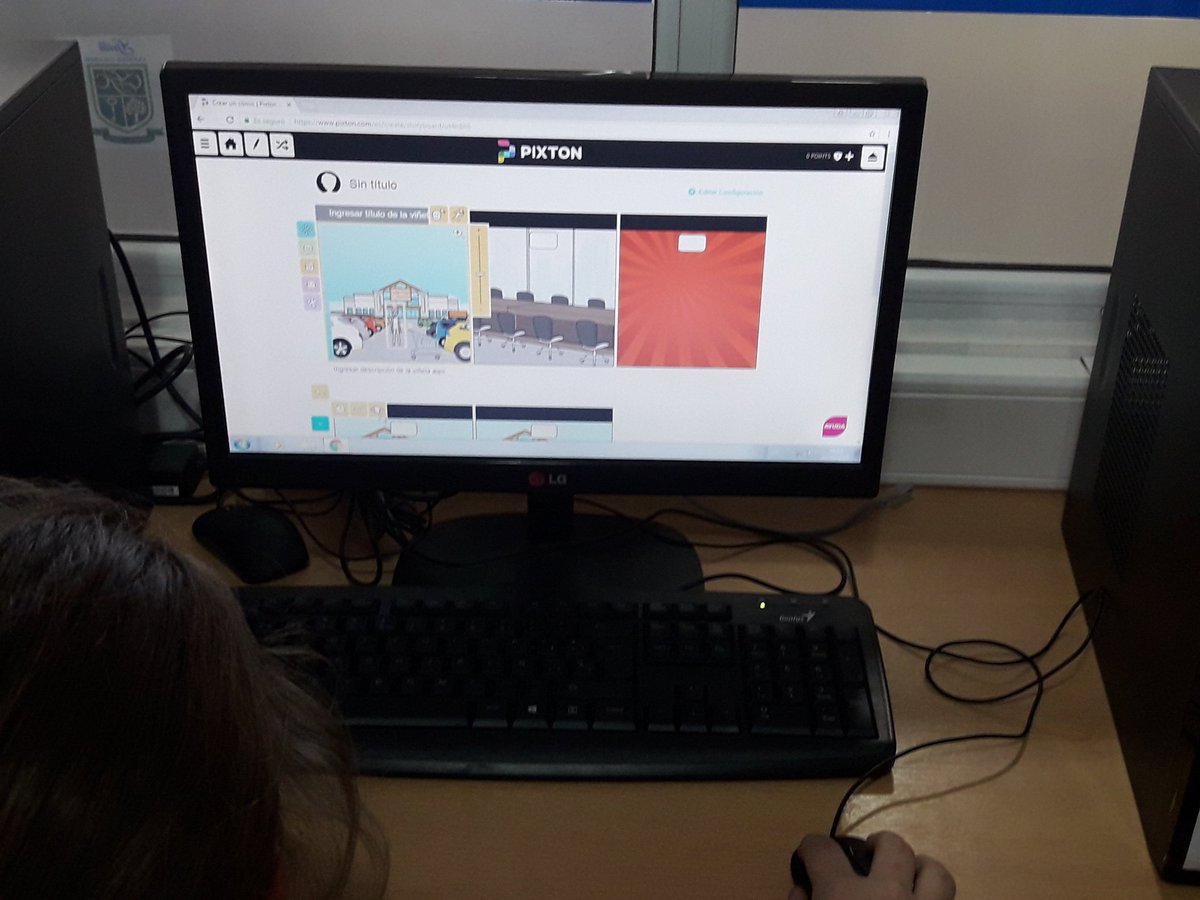 cym_marktech's tweet image. Hoy, alumnos de 5to grado comenzaron a explorar @Pixton para la creación de #comics en su #finaltask!