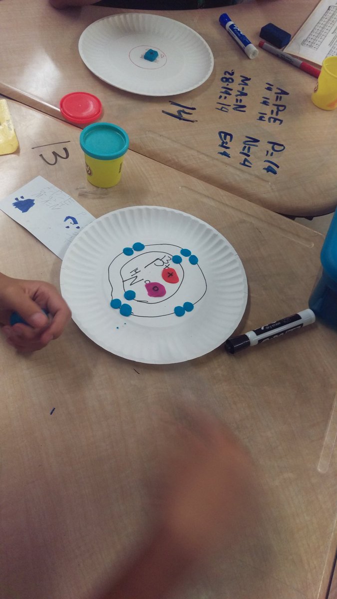 MrsG149's tweet photo. 8th grade students enjoyed creating their play-doh atoms today! @netzeroJMS #sciencerules #Eaglepride https://t.co/UrLx6sTOyx