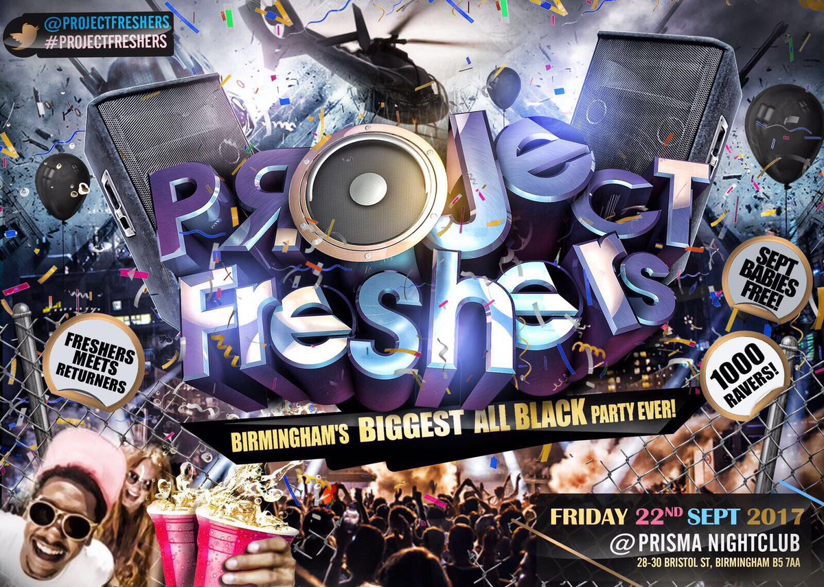 _28deee's tweet photo. ⚫ #ProjectFreshers Birmingham's Biggest All Black Party 🎉⚫⚫

🌑 2 Weeks Till #Project Freshers 📆🙌🏽

https://t.co/Us8CtnTrGn https://t.co/GIM4azCvck