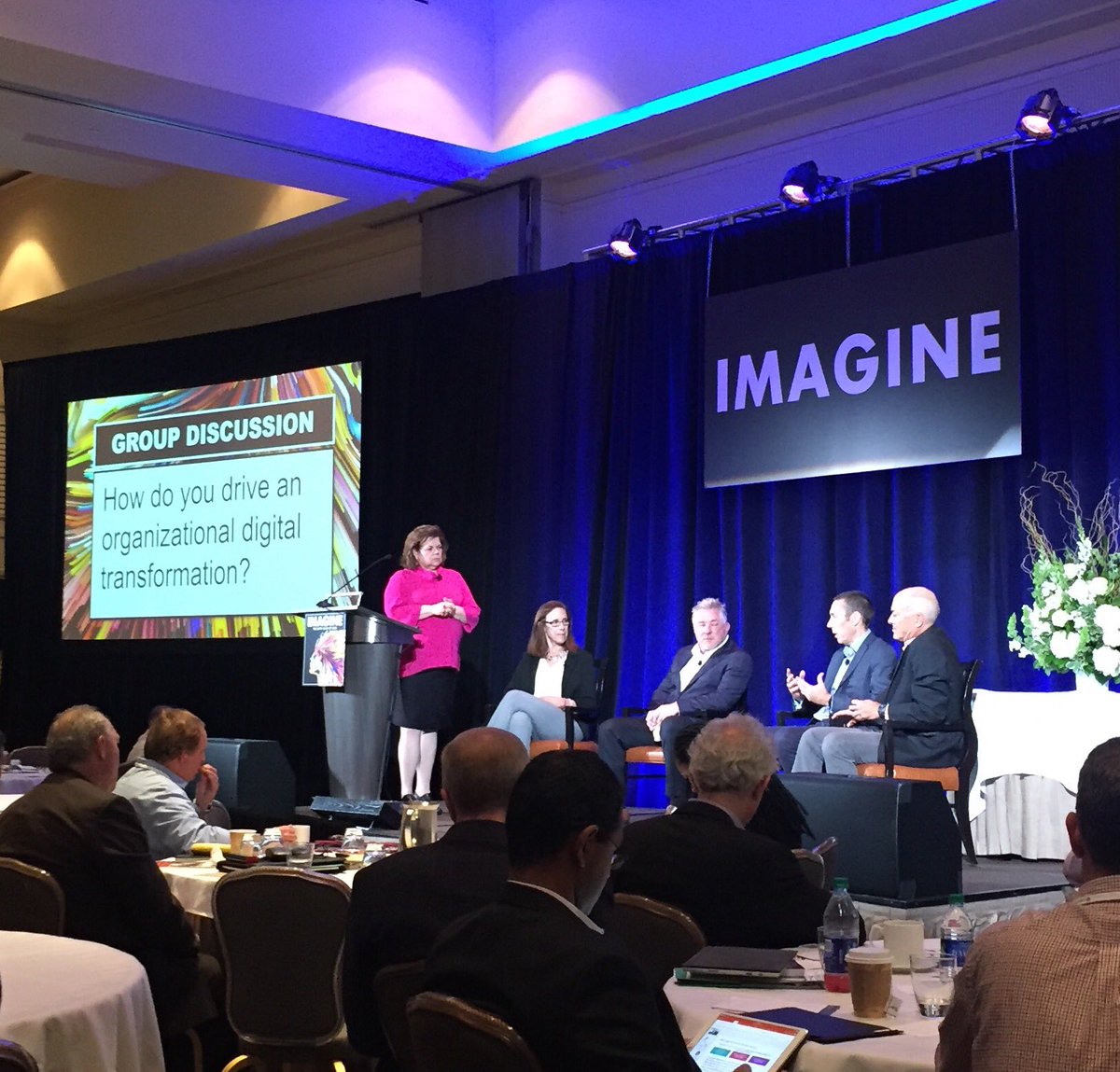 Great panel discussions today on defining digital transformation (everyone defines differently) and the network of networks #Imagine2030