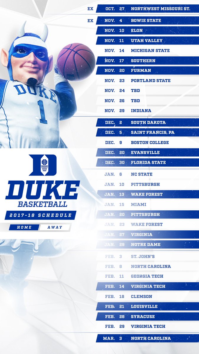 DukeMBB's tweet photo. Here comes Duke. 🔵😈🏀

(And here comes some ❄️🔥🎯 for your 🔒📲.)

#SI6HTS https://t.co/5vpEXVIr75