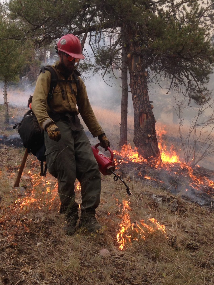 BitterrootIHC's tweet image. Tucker taking it down the line, Meyers Fire, Division R