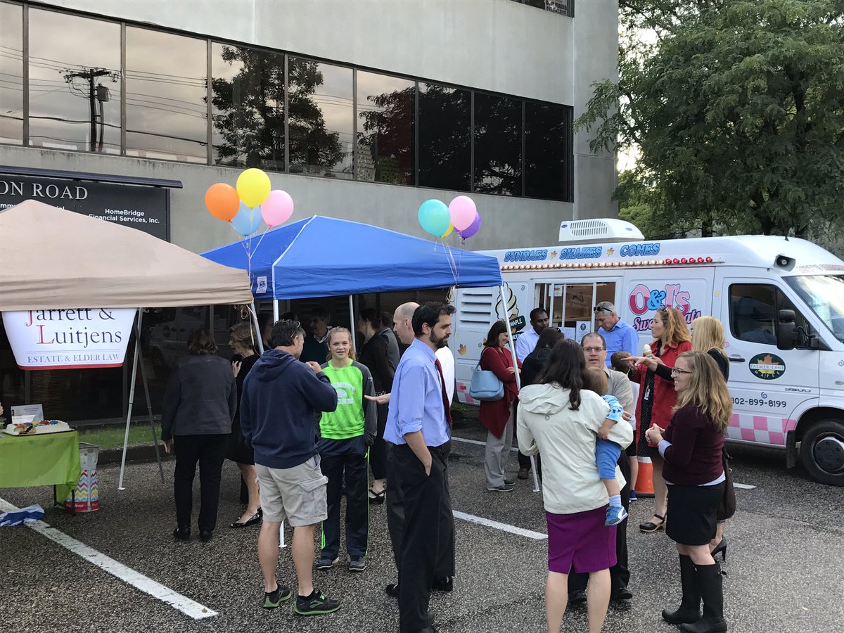 Just hanging out with a few friends at Jarrett and Luitjens for a celebration!