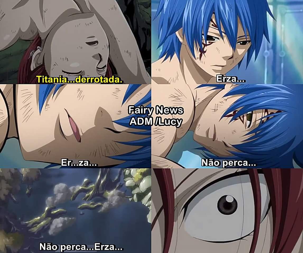 E a Titania não perdeu ❤ muito Jerza são conectados por pensamento *-* muito SS XD