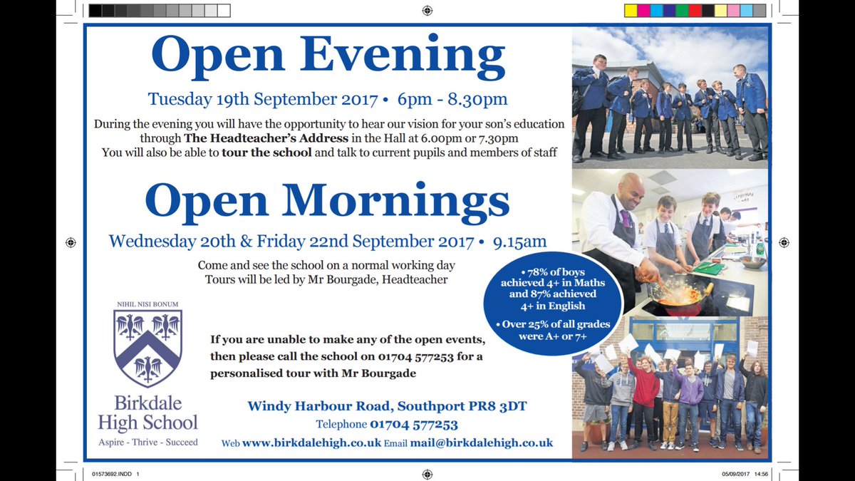 BirkdaleHS's tweet image. Want to know what makes us such a great school! Come and see us at Open Evening or at any other time.