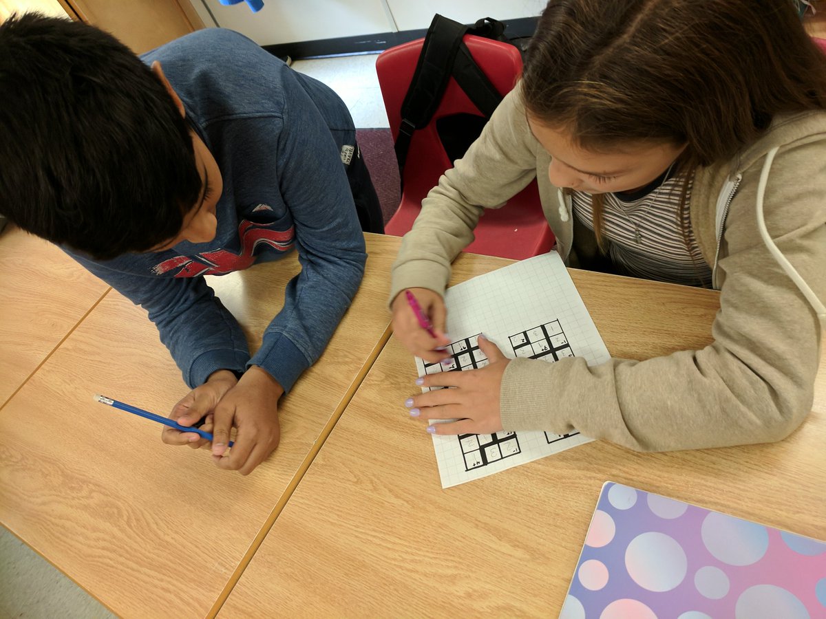 AbhiArul's tweet photo. Getting into a mathematical state of mind with some #kenken puzzles #TDSBfirstweek @ChineDrivePS https://t.co/E6quc5MwXB