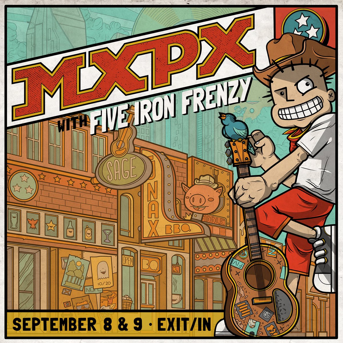 See you soon Nashville!  Both shows are 100% sold out!  No tickets can or will be released!  <a href="/Exit_In/">EXIT/IN</a> #25yearsofmxpx <a href="/fiveironfrenzy/">Five Iron Frenzy</a>