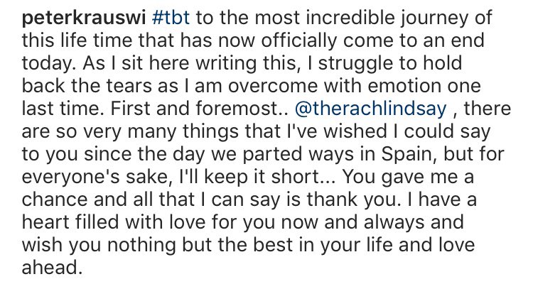rosecastpodcast's tweet photo. .@PeterWIKraus’ latest Instagram post is really something https://t.co/zJuQ5UWFSm #TheBachelor https://t.co/mjx0Cw3IMl