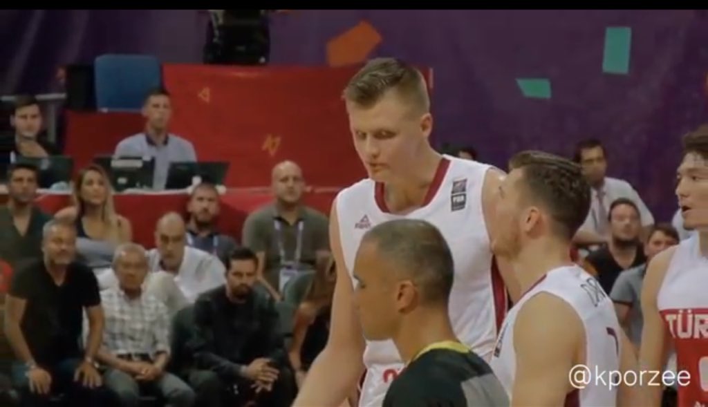 kristaps porzingis latvia jersey