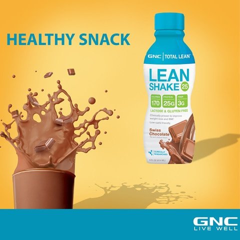 Lean Shake 25 es un suplemento alimenticia que contiene 3 gramos de fibra, 24 vitaminas y minerales.De venta en GNC, F. Javillo, Riba Smith.