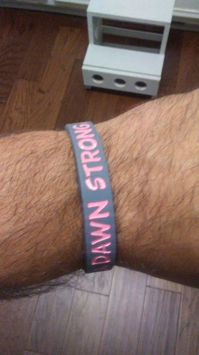 KennethMcClamro's tweet photo. So grateful to sport this for one of my favorite people. Thanks @wyricklovesyou for looking it for me! #DawnStrong #CancerSucks https://t.co/uqTOVeBwfX