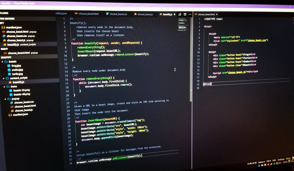AndrewCoomes's tweet image. 127/365 Got it working! Web extensions are fun.
#codeyearchallenge #day126 #neverstop #firefox #browserextension #javascript